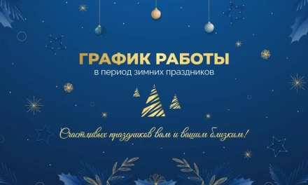 🎄Специальный график в период праздников!