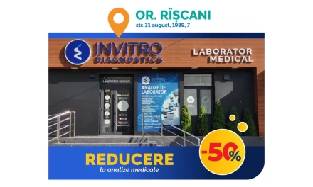 -50% reducere la analize, în filiala din or. Rîșcani!