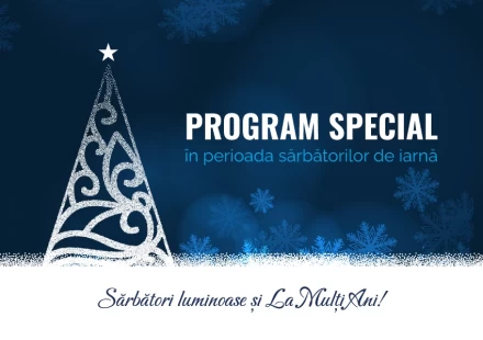 Atenție! Program special de sărbători de iarnă!