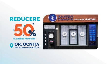 -50% discount on medical tests for residents of Ocnița.