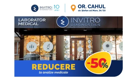 -50% reducere la analize, în filiala din or. Cahul!