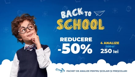 Promoția "BACK TO SCHOOL" la -50% reducere!