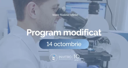 Program special de sărbătoare 🗓️ 14 octombrie